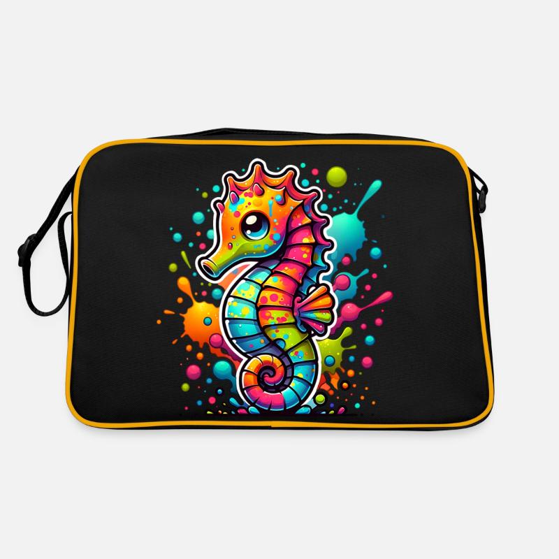 Seepferd Seepferdchen Retro Tasche
