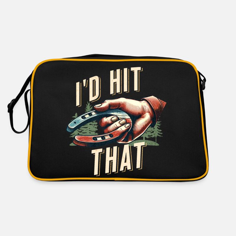 Horseshoe Throwing Horseshoe Pitching Retro Bag