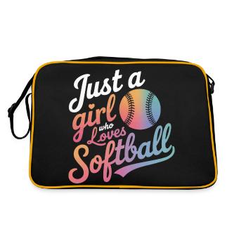 Softball Sports Joueur de softball - Sac Retro - noir/or - Dos