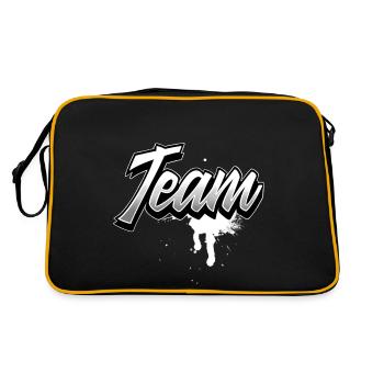 Équipe - Sac Retro - noir/or - Dos