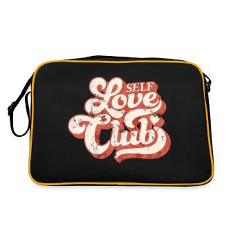 SELF LOVE CLUB GROOVY 70s TYPO - Retro Bag - black/gold - Back