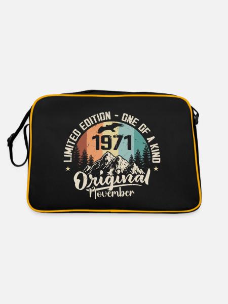Original Novembre 1971 Anniversaire Novembre 1971 - Sac Retro - noir/or - Dos
