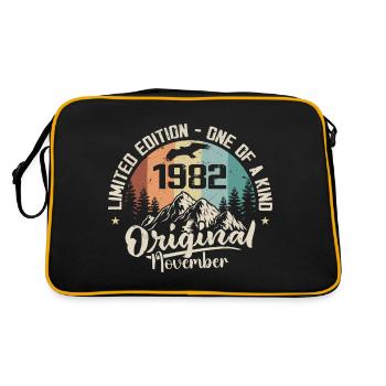 Original November 1982 Birthday November 1982 - Retro Bag - black/gold - Back