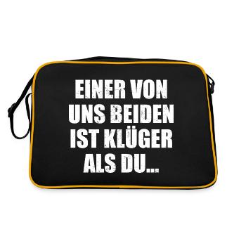 Duo de dictons intelligents - Sac Retro - noir/or - Dos
