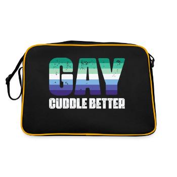 LBGT Flag Gay PrideCuddle Better - Retro Bag - black/gold - Back
