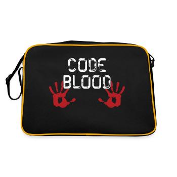 Code Blood ProgramHands - Retro Bag - black/gold - Back
