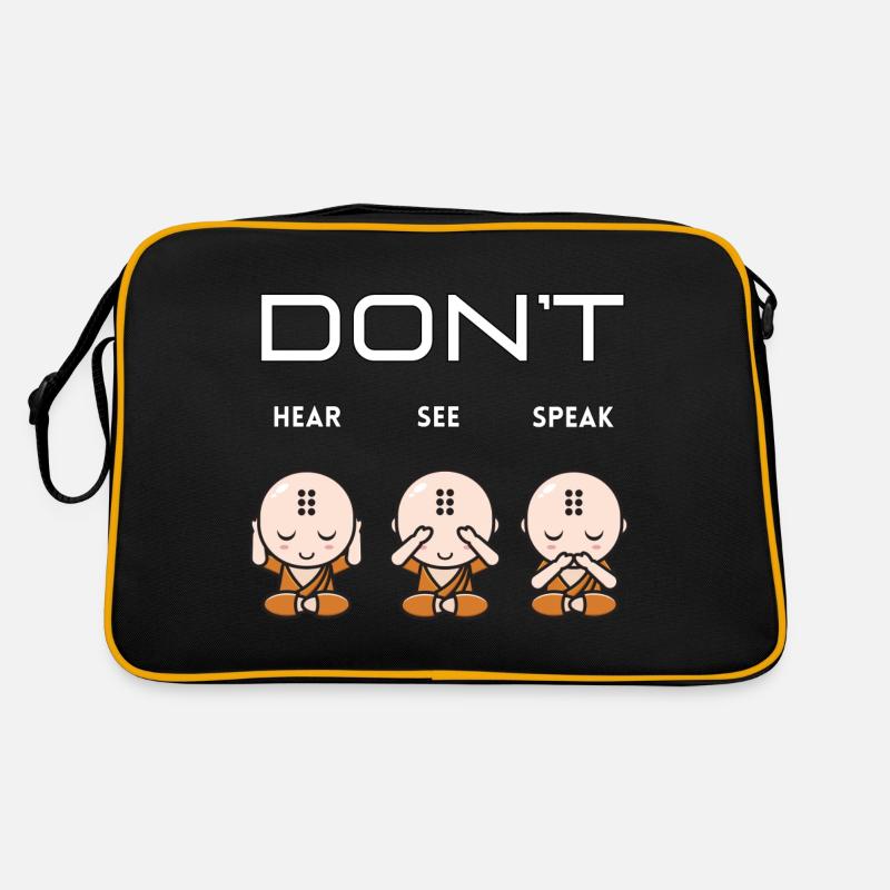 Don’t hear see speak Junge Retro Tasche