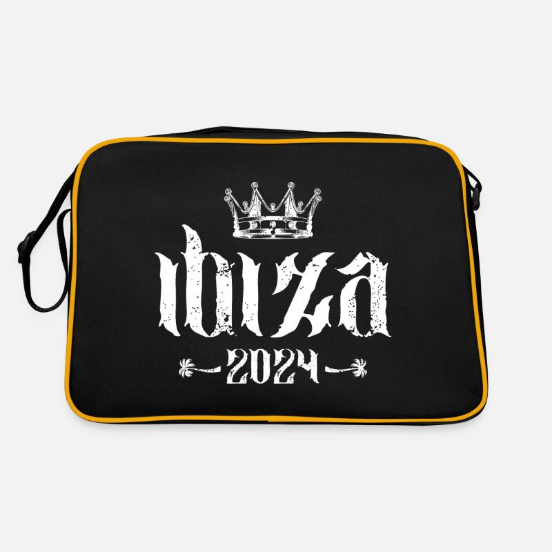 ibiza 2024 - Retro Tasche - Schwarz/Gold
