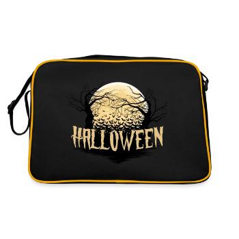 Nuit d'Halloween dans la pénombre de la lune - Sac Retro - noir/or - Dos