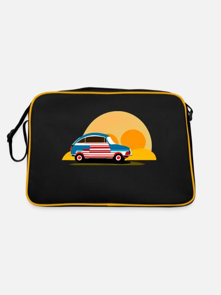 into the sunset - Retro Bag - black/gold - Back