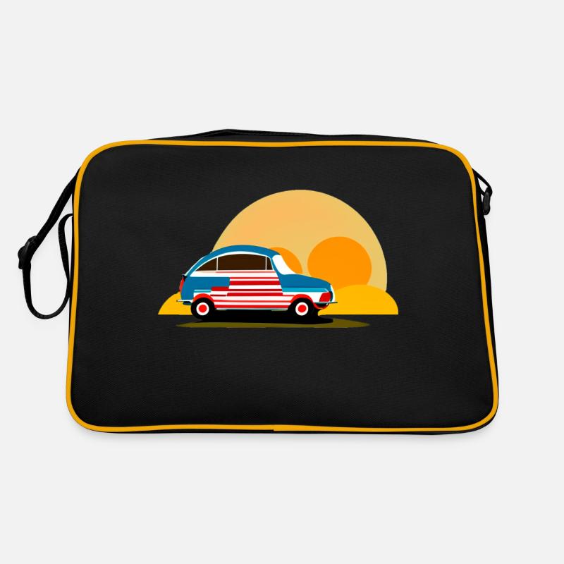 au coucher du soleil Sac Retro