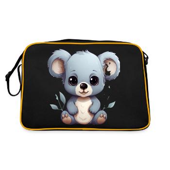 Bébé Koala mignon - Sac Retro - noir/or - Dos