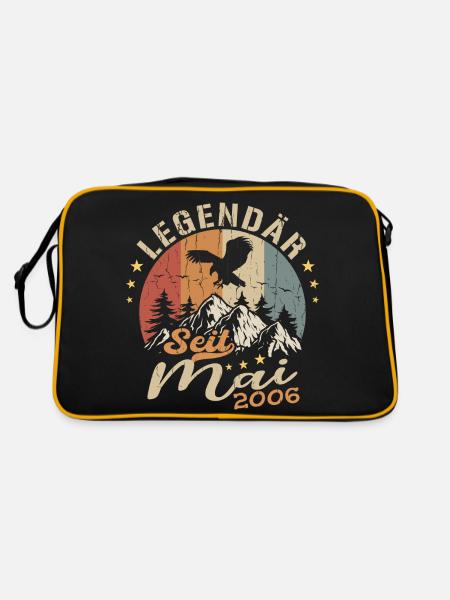 Mai 2006 Né en Mai 2006 Jubilé - Sac Retro - noir/or - Dos