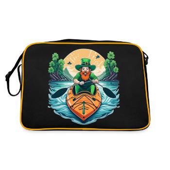 St. Patrick's Day Shamrock Kayak - Retro Bag - black/gold - Back