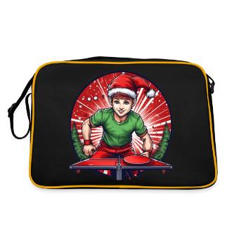 Ping-pong elfe de Noël - Sac Retro - noir/or - Dos