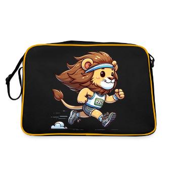 Mignon marathonien lion - Sac Retro - noir/or - Dos