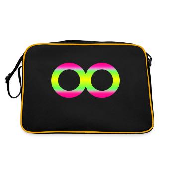 Infinity Acht 1 - Retro Tasche - Schwarz/Gold - Hinten