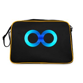 Acht Unendlichkeit 5 - Retro Tasche - Schwarz/Gold - Hinten