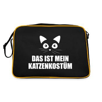 Carnaval en costume de chat - Sac Retro - noir/or - Dos