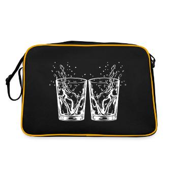 Tequila Drink - Retro Tasche - Schwarz/Gold - Hinten
