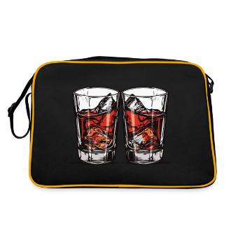 Verre à tequila - Sac Retro - noir/or - Dos