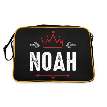 Noah - Retro Bag - black/gold - Back