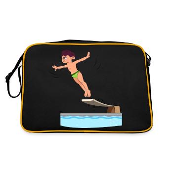 Springboard Diving - Retro Bag - black/gold - Back