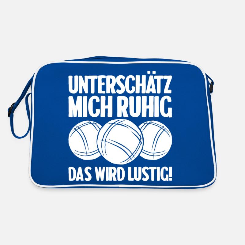 Unterschätz mich ruhig das wird lustig Bouler Retro Tasche