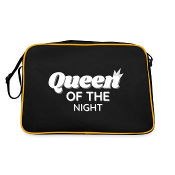 Königin der Nacht - Retro Tasche - Schwarz/Gold - Hinten