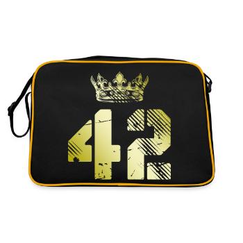 42 Couronne numérique - Sac Retro - noir/or - Dos