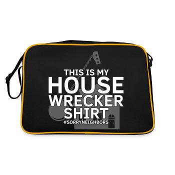 House Demolition and Renovation Design - Retro Bag - black/gold - Back