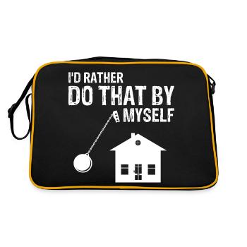 House Demolition and Renovation Design - Retro Bag - black/gold - Back