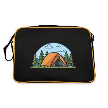 Tente de camping Nature - Sac Retro - noir/or - Dos