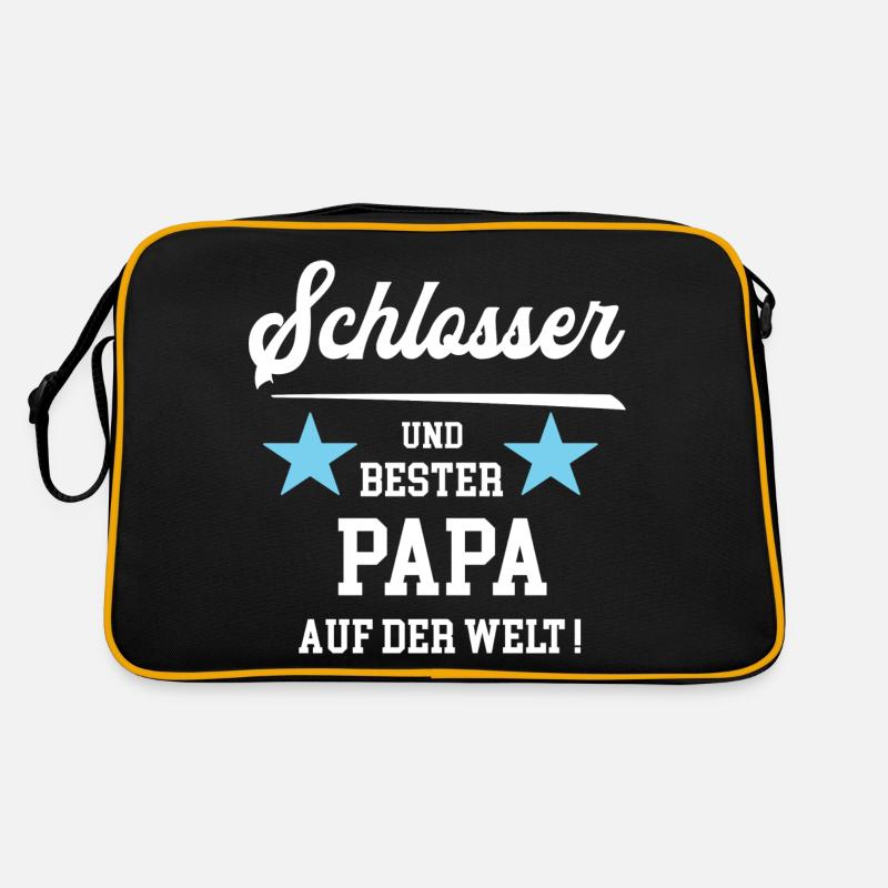 Schlosser Bester Papa Vatertag Geburtstag Retro Tasche