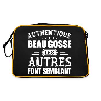 Authentic Handsome Kid - Retro Bag - black/gold - Back