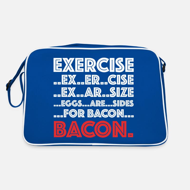 Speck trainieren | Bier, grillen, Fleisch, Bacon Retro Tasche