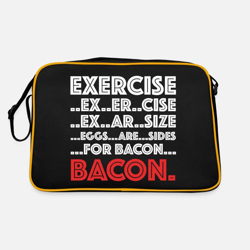 Bacon Training | Beer, grilling, meat, bacon Retro Bag