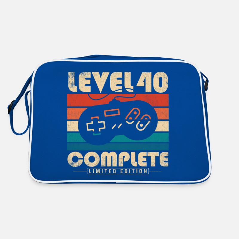 40. Geburtstag Geschenk Level 40 Complete Retro Tasche