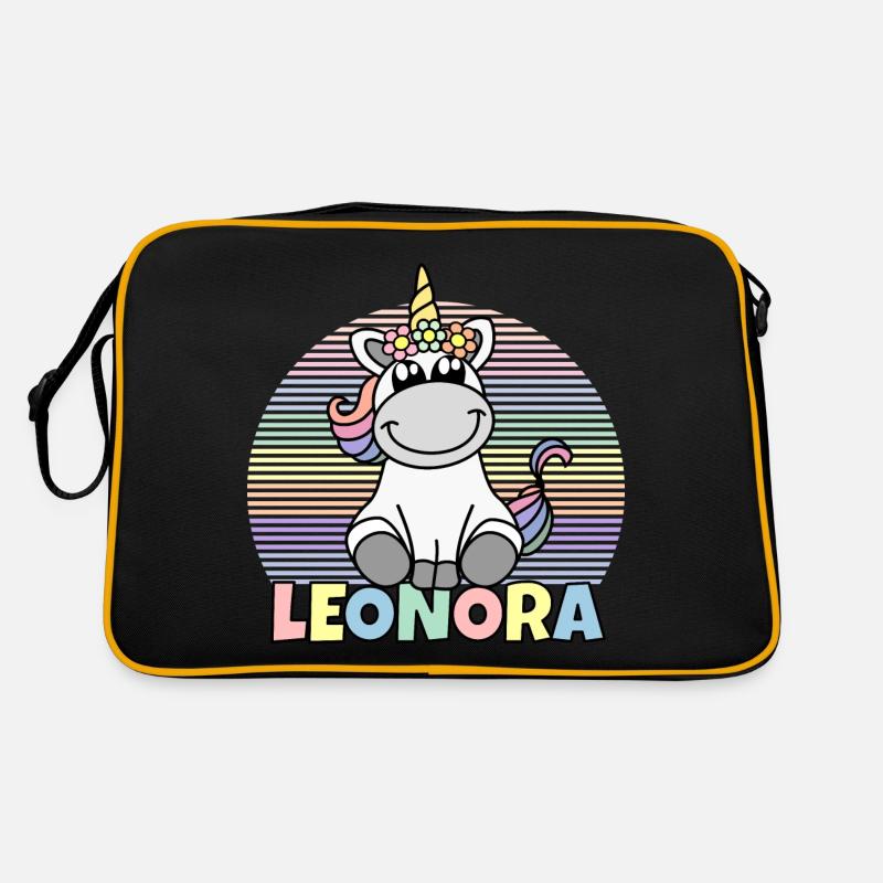 Leonora Einhorn Name Retro Tasche