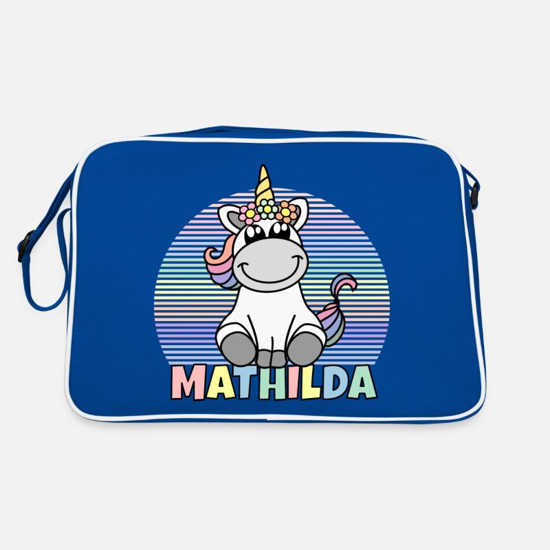 Mathilda Einhorn Name Retro Tasche