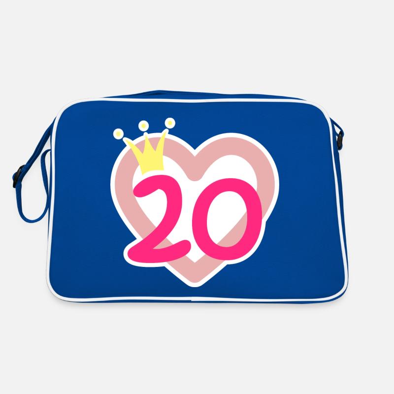 20th Birthday Princess Crown Retro Bag