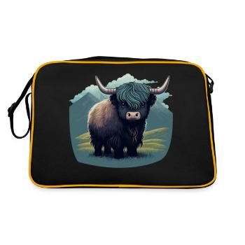 Little Yak - Retro Bag - black/gold - Back