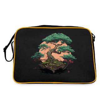 Beaux-Arts du Bonsaï - Sac Retro - noir/or - Dos