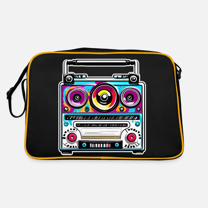Radio / Analog / Music / Frequency / Speakers Retro Bag