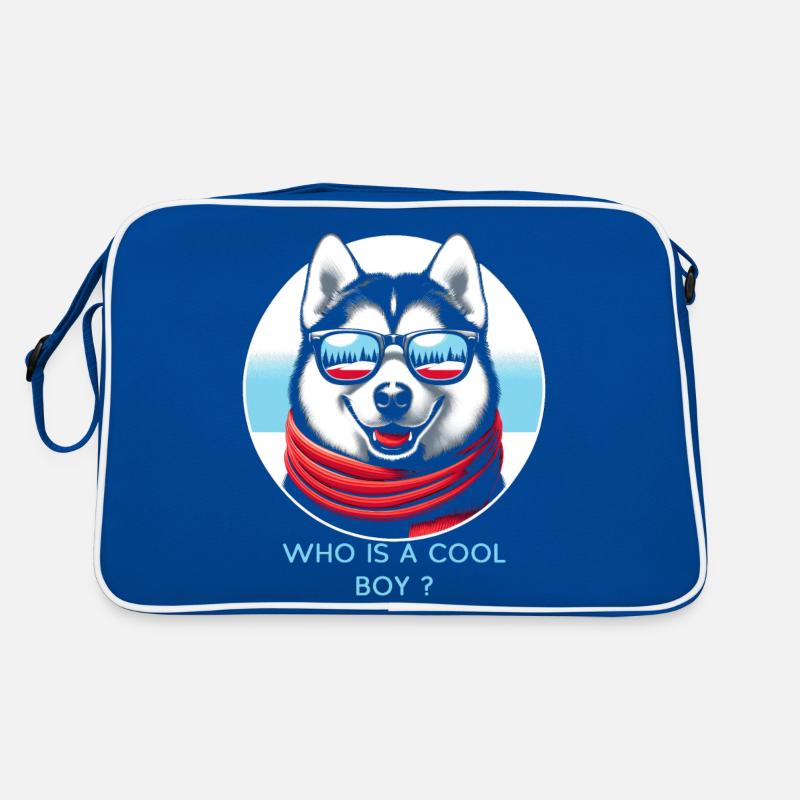 Coole Husky-Vitrine Retro Tasche