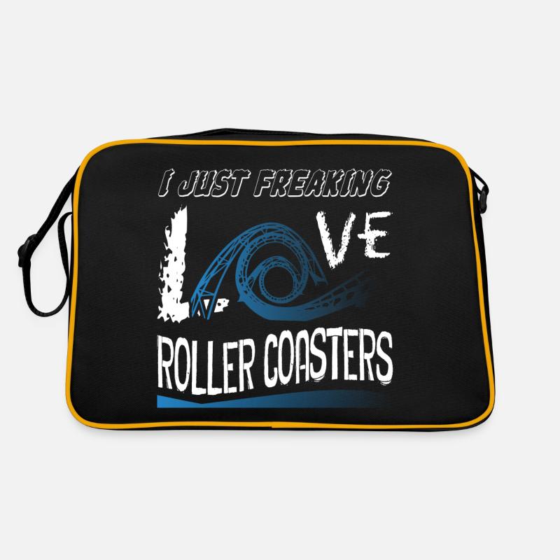 I Just Freaking Love Roller Coaster Retro Tasche