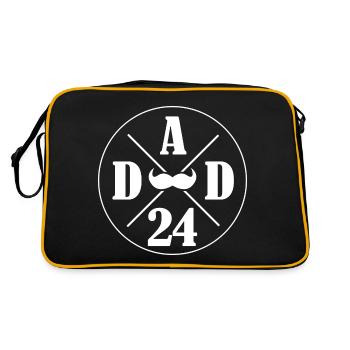 Dad 2024 Future Dad 2024 Father's Day - Retro Bag - black/gold - Back