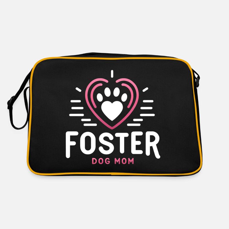 Pflegehund-Mama Herzliche Bindung Retro Tasche