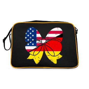 Femme Coquette Américaine Et Allemande - Sac Retro - noir/or - Dos
