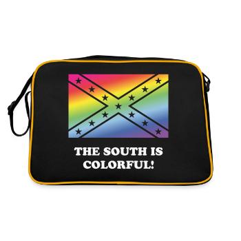 The South Is Colorful! - Retro Bag - black/gold - Back